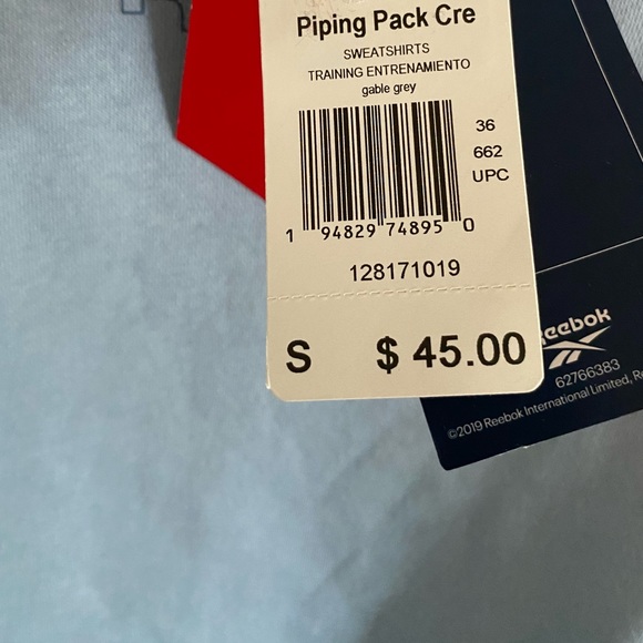 NWT Reebok Cropped Sweatshirt - Picture 7 of 7